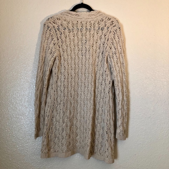 NEW Leo & Nicole Womens Tan Long Knitted Cardigan - Picture 6 of 7